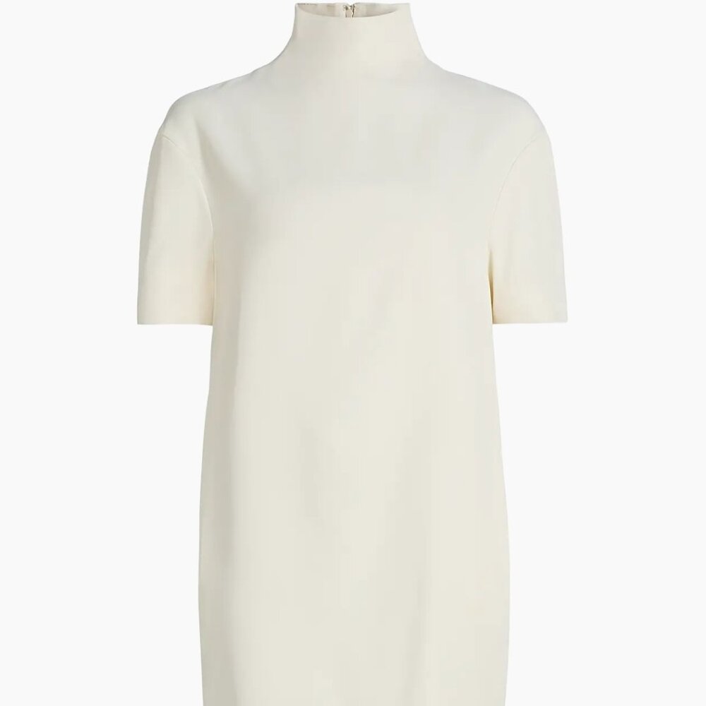 Loulou de Saison Elton Relaxed Mock Turtleneck Minidress - Picture 7 of 7